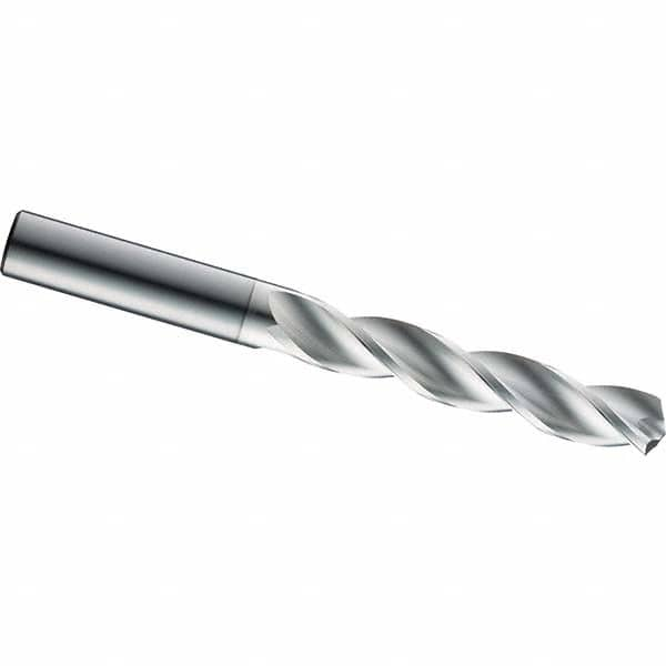 Screw Machine Length Drill Bit: 0.2812″ Dia, 124 °, Solid Carbide Bright/Uncoated, Right Hand Cut, Helical & Parabolic Flute, Straight-Cylindrical Shank, Series 131N