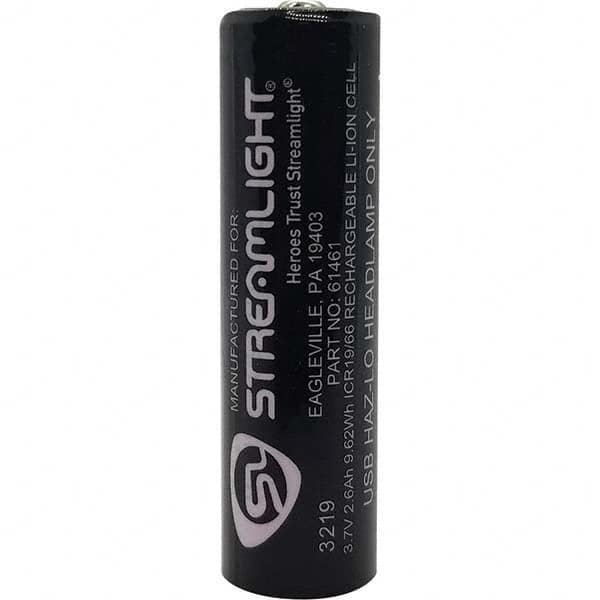 Streamlight - Size 18650, Lithium, 1 Pack Specialty Rechargeable Battery - Top Tool & Supply