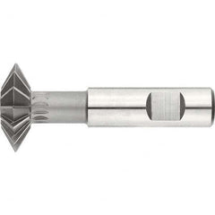 Keo - 2-1/4° 2-1/4" Cut Diam, 3/4" Cut Width, 7/8" Shank, High Speed Steel Double-Angle Cutter - Exact Industrial Supply