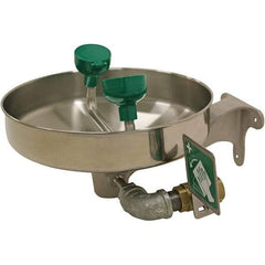 Haws - 15" Wide, Wall Mount, Stainless Steel Bowl, Eyewash Station - 5 GPM Flow Rate - Top Tool & Supply