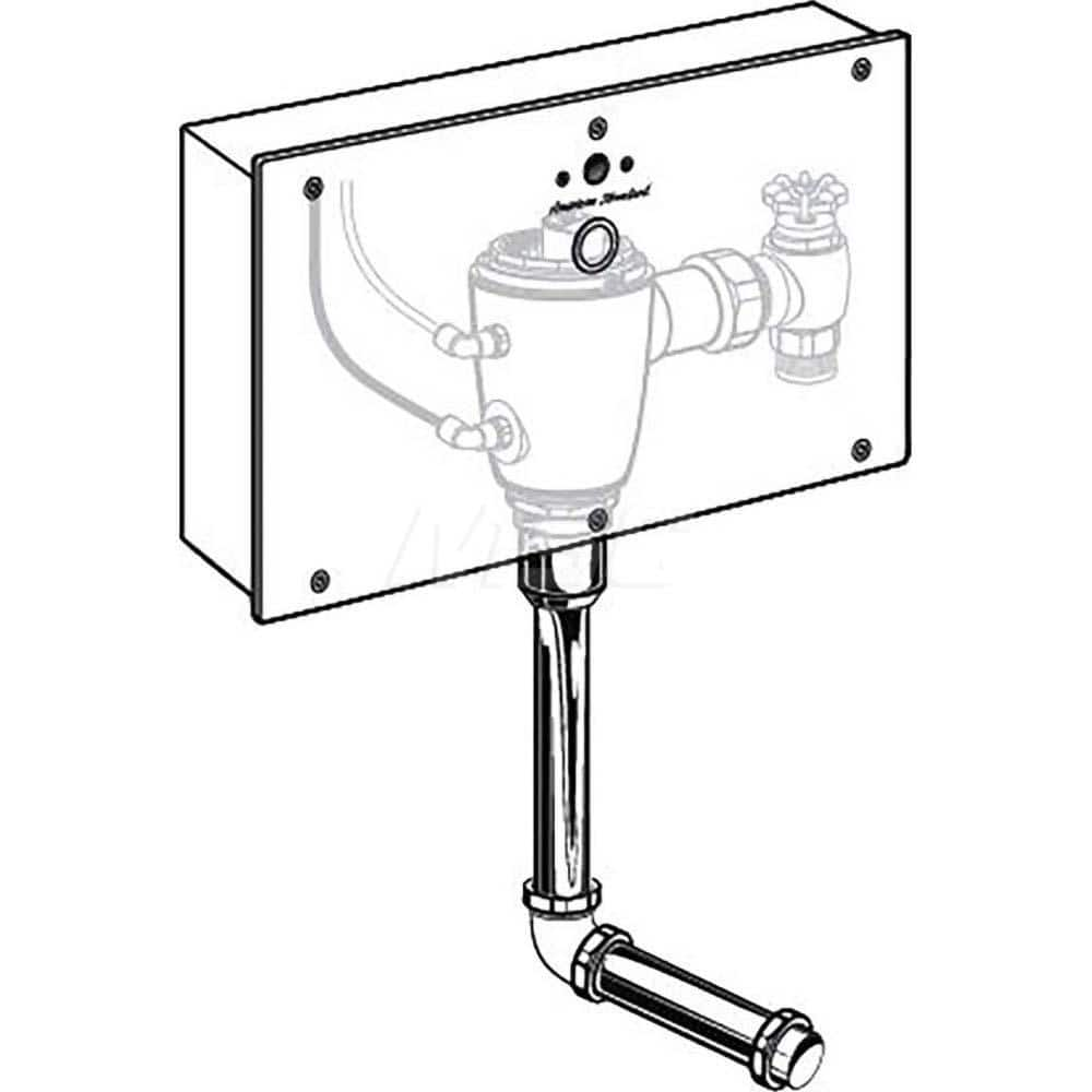 Automatic Flush Valves; Type: Concealed Urinal Flush Valve with Wall Box; Style: Single Flush; For Use With: Urinals; Gallons Per Flush: 0.5; Pipe Size: 3/4; Spud Coupling Size: 3/4; Cover Material: Metal; Inlet Size: 3/4; Litres Per Flush: 1.9