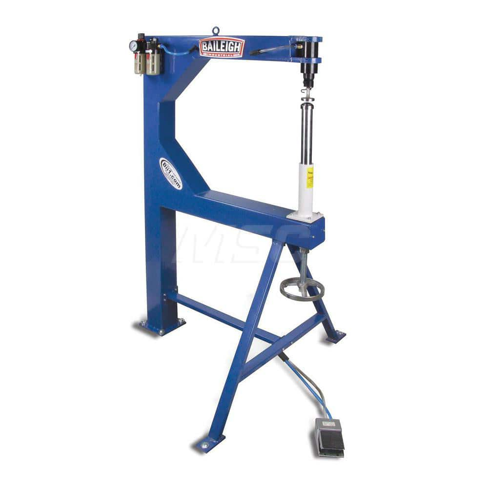 Power Hammer Machines; Machine Style: Planishing Hammer; Power Type: Pneumatic; Throat Depth (Inch): 24; Maximum Mild Steel Capacity (Gauge): 16; Maximum Aluminum Capacity (Gauge): 14; Maximum Opening Size (Inch): 2-1/2