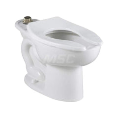 Toilets; Type: Top Spud Toilet Bowl with Slotted Rim; Bowl Shape: Elongated; Mounting Style: Floor; Gallons Per Flush: 1.6; Overall Height: 16-1/2; Overall Width: 14; Overall Depth: 28-1/4; Rim Height: 16-1/2; Trapway Size: 2-1/8; Rough In Size: 10.00 - 1