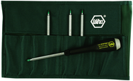 8 Piece - T6; T7; T8; T9; T10; T15; T20; T25 - ESD Safe Interchangeable Torx Blade Set in Canvas Pouch - Top Tool & Supply