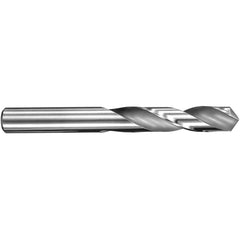 4 mm Dia. × 4 mm Shank × 22 mm Flute Length × 55 mm OAL, 3xD, 145°, TA, 2 Flute, External, Round Solid Carbide Drill - Exact Industrial Supply