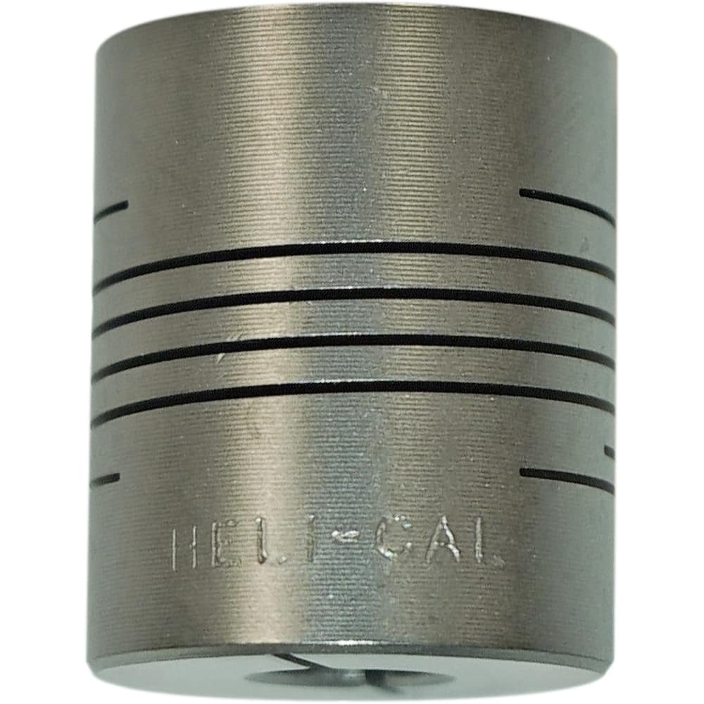 Heli-Cal - Flexible Coupling; Type: Clamp Hub ; Maximum Bore Diameter (Inch): .250 ; Minimum Bore Diameter (Decimal Inch): 0.2500 ; Outside Diameter (Inch): 7/8 ; Overall Length (Decimal Inch): 1.06000 ; Material: 17-4PH CRES - Exact Industrial Supply