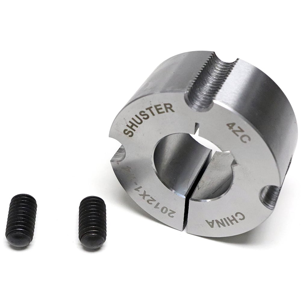 Shuster - 2-3/8" Bore, 5/8" Keyway Width x 1/4" Keyway Depth, Tapered Lock Sprocket Bushing - Exact Industrial Supply