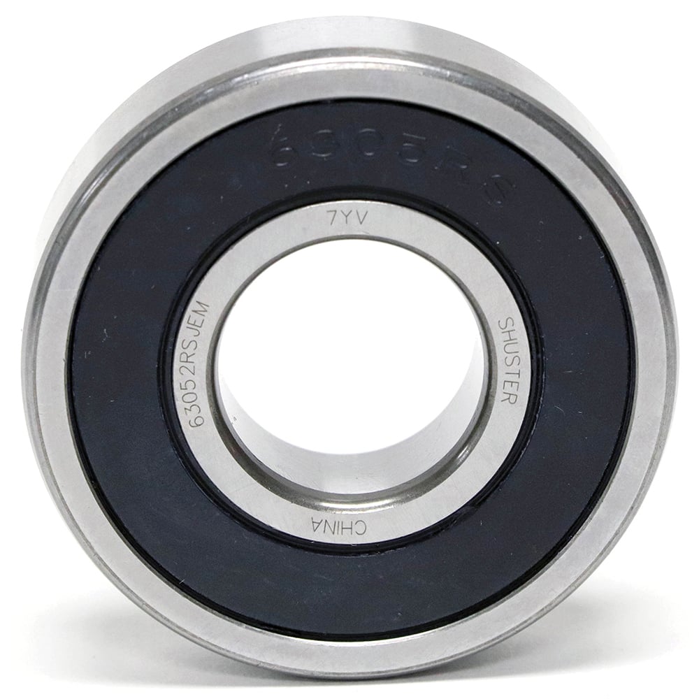 Shuster - 6301 2RS JEM BULK, 12mm Bore Diam, 37mm OD, Double Seal Deep Groove Radial Ball Bearing - Exact Industrial Supply