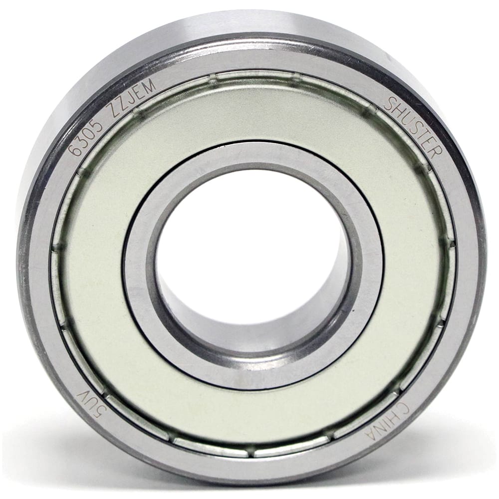 Shuster - 6307 ZZ JEM, 35mm Bore Diam, 80mm OD, Double Shield Deep Groove Radial Ball Bearing - Exact Industrial Supply