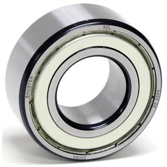 Shuster - 5205 ZZ, 25mm Bore Diam, 52mm OD, Double Shield Angular Contact Radial Ball Bearing - Exact Industrial Supply