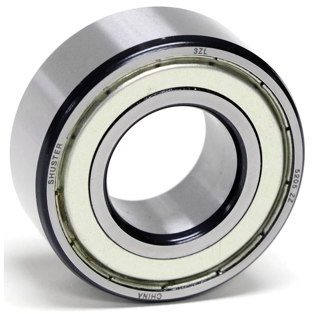 Shuster - 5201 ZZ, 12mm Bore Diam, 32mm OD, Double Shield Angular Contact Radial Ball Bearing - Exact Industrial Supply