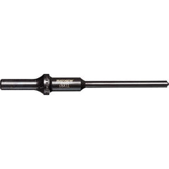 Mayhew - 1/4" Head Width, 6" OAL, Roll Pin Punch - Round Drive, Round Shank, Steel - Top Tool & Supply