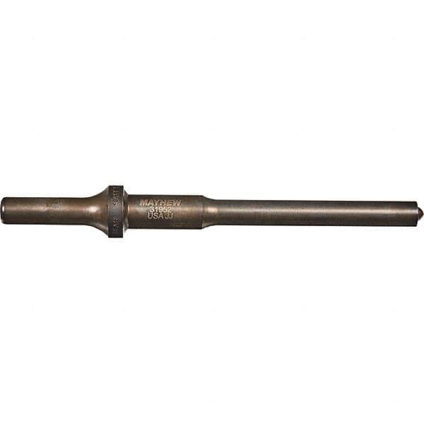 Mayhew - 3/8" Head Width, 6" OAL, Roll Pin Punch - Round Drive, Round Shank, Steel - Top Tool & Supply