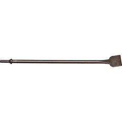 Mayhew - 2" Head Width, 24" OAL, Scraper Punch - Round Drive, Round Shank, Steel - Top Tool & Supply