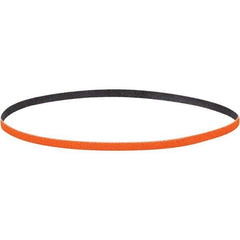 Dynabrade - 1/8" Wide x 12" OAL, 120 Grit, Ceramic Abrasive Belt - Ceramic, Coated, Y Weighted Cloth Backing, Wet/Dry - Top Tool & Supply