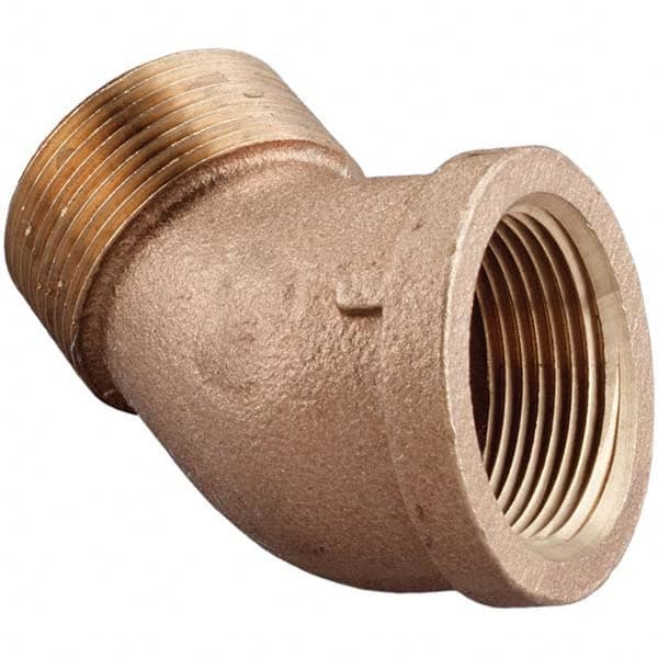 Merit Brass - Brass & Chrome Pipe Fittings Type: 90 Street Elbow Fitting Size: 1/4 - Top Tool & Supply