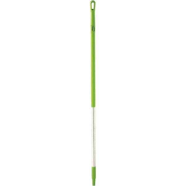 Vikan - 51 x 1-1/4" Aluminum Squeegee Handle - European Threaded Connection, Green - Top Tool & Supply