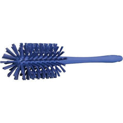 Vikan - 3-1/2" Diam Polyester Bottle Brush - 16-7/8" OAL, 6-1/4" Head Length, Polypropylene Handle - Top Tool & Supply