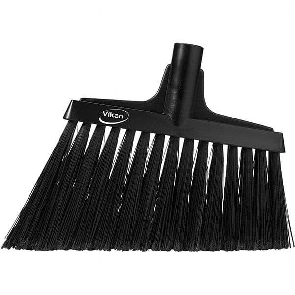 Vikan - 11-1/2" Wide, Black Polyester Bristles, Angled Broom - Flagged, Water Resistant - Top Tool & Supply