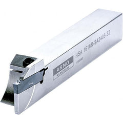 Arno - 0.394" Max Depth, 0.079 to 0.787" Width, External Right Hand Indexable Grooving/Cutoff Toolholder - Top Tool & Supply