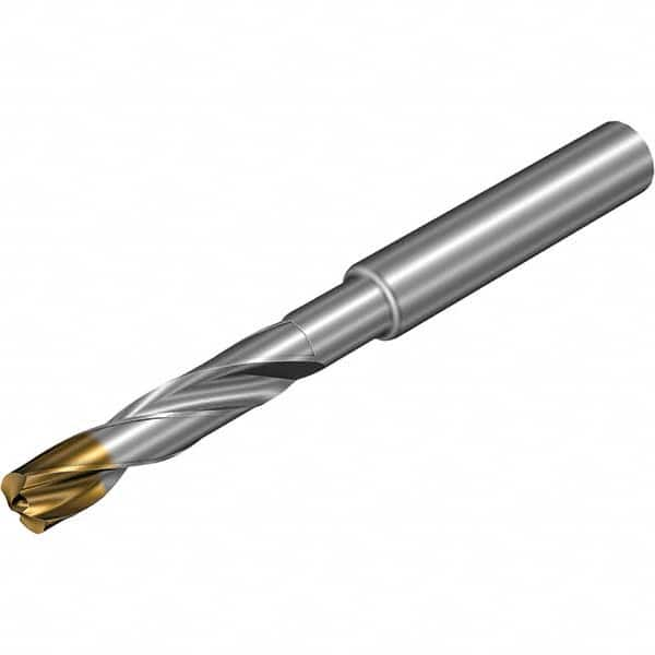 Jobber Length Drill Bit: 0.2677″ Dia, 140 °, Solid Carbide TiAlSiN, TiSiN Finish, Right Hand Cut, Spiral Flute, Straight-Cylindrical Shank