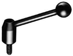 J.W. Winco - 1/2-13, Steel Threaded Stud Adjustable Clamping Handle - 4.33" OAL, 1.91" High - Top Tool & Supply