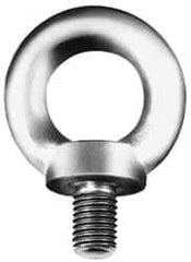 Value Collection - Steel, M36x4.00 Thread, Fixed Lifting Eye Bolt - Fully Threaded, 54mm Shank, 54mm Thread Length, Shoulder - Top Tool & Supply