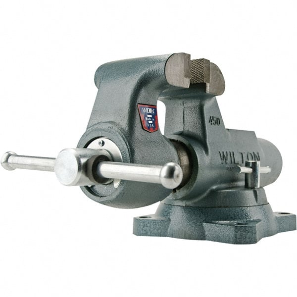 Wilton - Bench Vises Jaw Width (Inch): 4 Jaw Opening Capacity (Inch): 6-1/2 - Top Tool & Supply