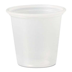 DART - Polystyrene Portion Cups, 1 1/4 oz, Translucent, 2500/Carton - Top Tool & Supply