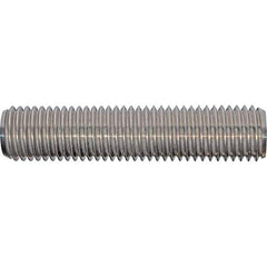 Value Collection - 5/8-11 3" OAL Fully Threaded Stud - Steel, Plain Finish, 3" Equal Thread Length, 3" Short Thread Length - Top Tool & Supply