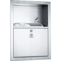 ASI-American Specialties, Inc. - Sharps Container Cabinets : Recessed Color: Silver - Top Tool & Supply