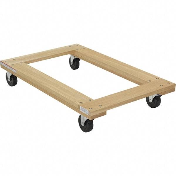 Vestil - 1,200 Lb Capacity Hardwood Dolly - 36" Long x 24" Wide - Top Tool & Supply