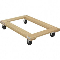 Vestil - 1,200 Lb Capacity Hardwood Dolly - 36" Long x 24" Wide - Top Tool & Supply