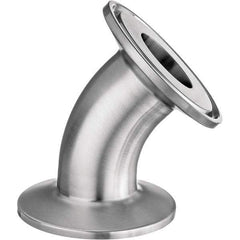 Value Collection - Sanitary Stainless Steel Pipe Fittings Type: 45 Elbow Style: Quick-Clamp - Top Tool & Supply