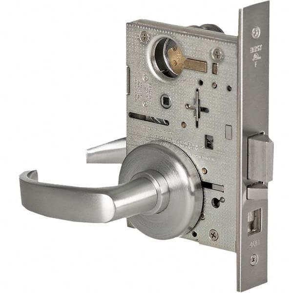 Best - Office Lever Lockset for 1-3/4" Thick Doors - Top Tool & Supply