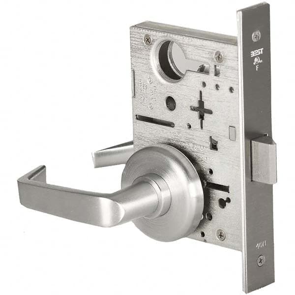 Best - Passage Lever Lockset for 1-3/4" Thick Doors - Exact Industrial Supply