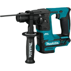 Makita - 12 Volt 5/8" Keyless Chuck Cordless Rotary Hammer - 0 to 4,800 BPM, 0 to 680 RPM, Reversible - Top Tool & Supply