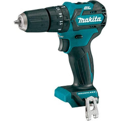 Makita - 12 Volt 3/8" Keyless Chuck Cordless Hammer Drill - 0 to 22,500 BPM, 0 to 1,500 RPM, Reversible - Top Tool & Supply