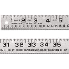 Lufkin - Steel Rules Length (Inch): 36 Graduation Style: Inch - Top Tool & Supply