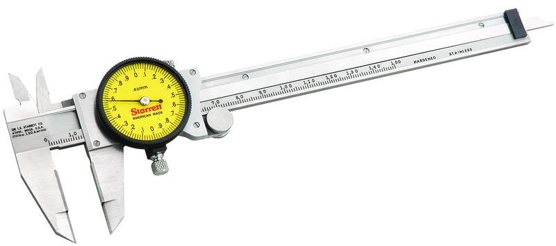 #120M-150 - 0 - 150mm Measuring Range (0.02mm Grad.) - Dial Caliper with Certification - Top Tool & Supply