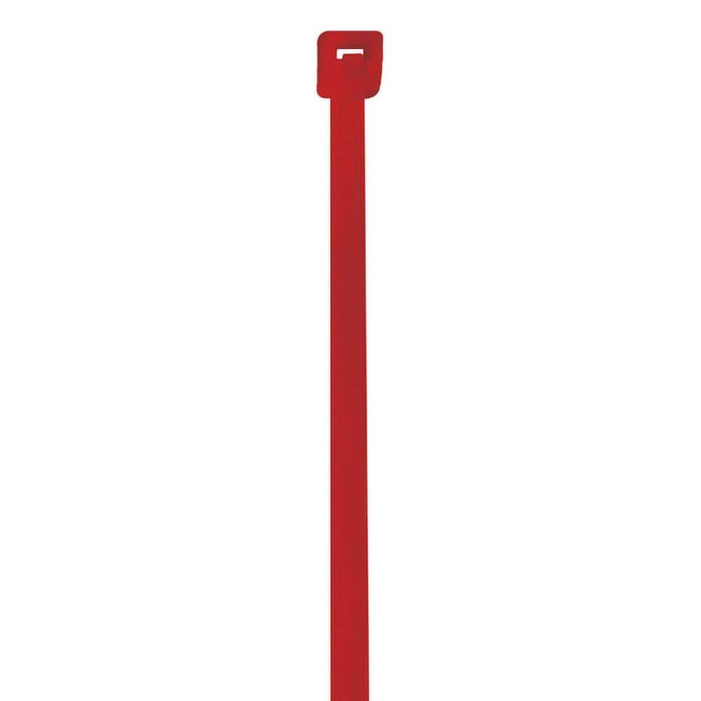 Polybag Tape & Ties; Type: Cable Ties; Overall Length (Inch): 4; Width (Inch): 0.1; Color: Red