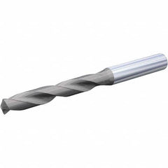 Screw Machine Length Drill Bit: 0.2188″ Dia, 140 °, Solid Carbide AlTiN & TiN Finish, Right Hand Cut, Helical & Spiral Flute, Straight-Cylindrical Shank, Series HPX