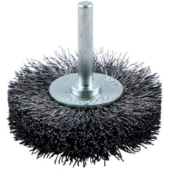 Norton - 2-1/2" OD, Crimped Carbon Wheel Brush - Top Tool & Supply