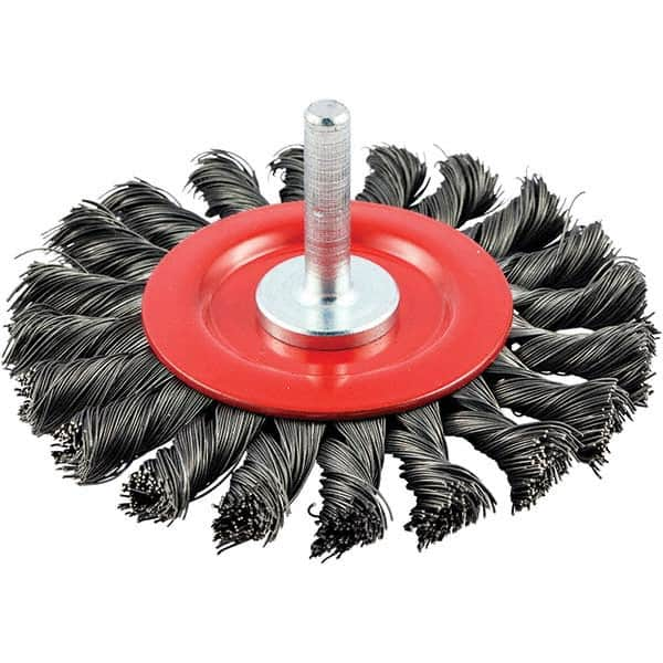 Norton - 3" OD, Knotted Carbon Wheel Brush - Top Tool & Supply