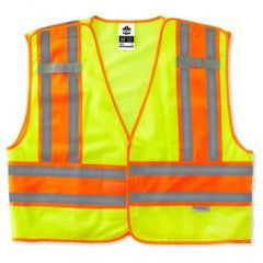 8245PSV 6/7XL LIME SAFETY VEST - Top Tool & Supply