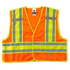 8245PSV S/M ORG PUBLIC SAFETY VEST - Top Tool & Supply