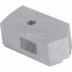 Huron Machine Products - Hard Lathe Chuck Jaws; Jaw Type: Quick-Jaw Change ; Jaw Interface Type: 1.5mm x 60 Serrated ; Maximum Compatible Chuck Diameter (Inch): 15 ; Material: 1018 Steel ; Overall Width/Diameter (Inch): 2-1/2 ; Overall Length (Inch): 5.00 - Exact Industrial Supply