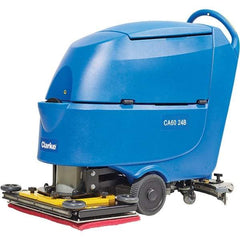 Clarke - 20" Cleaning Width, Battery Powered Walk Behind & Floor Scrubber - 1 hp, 2,250 RPM, 47" Water Lift, 16 Gal Tank Capacity, Series CA60 - Top Tool & Supply