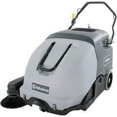 Advance - 41" Cleaning Width, Battery Powered Walk Behind & Sweeper - 0.9 hp, 420 RPM, Series SW900 - Top Tool & Supply