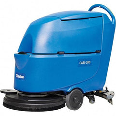 Clarke - 20" Cleaning Width, Battery Powered Walk Behind & Floor Scrubber - 0.6 hp, 150 RPM, 47" Water Lift, 16 Gal Tank Capacity, Series CA60 - Top Tool & Supply